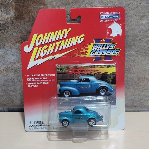 Johnny Lightning 1941 Willys Gassers II Challenger Phil Quinto Diecast Car 2001 - Picture 1 of 10